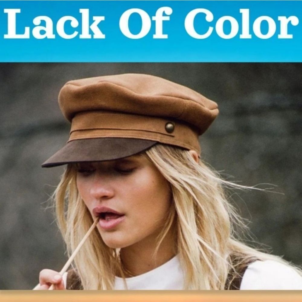 Lack of Color Lola Suede Leather Cap Colaboration Free People - Picture 2 of 16